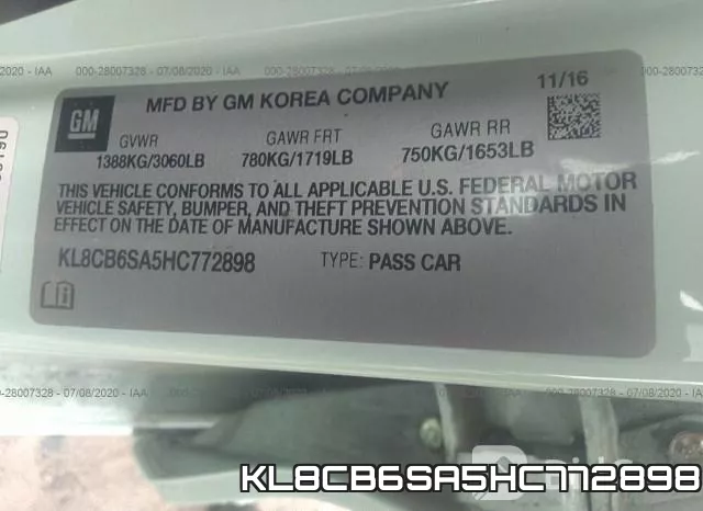 KL8CB6SA5HC772898 фото 10