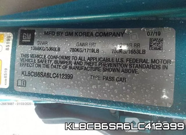 KL8CB6SA6LC412399 фото 10