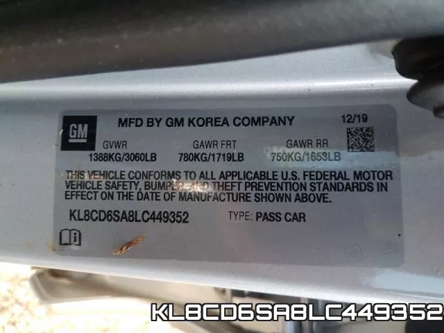 KL8CD6SA8LC449352 фото 2