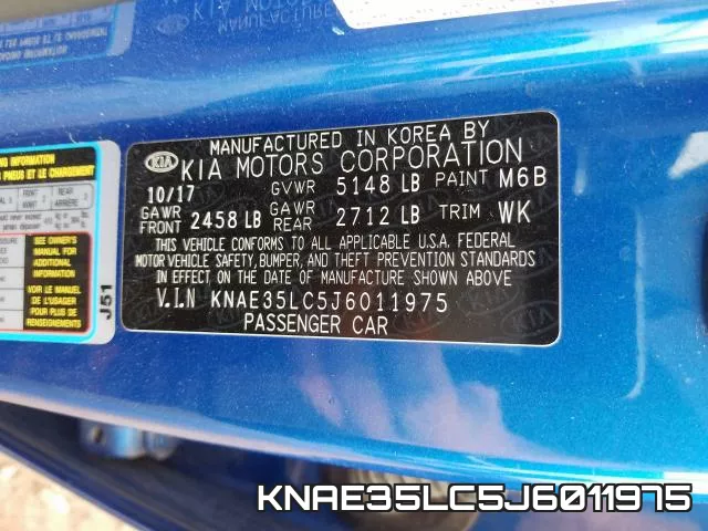 KNAE35LC5J6011975 фото 2