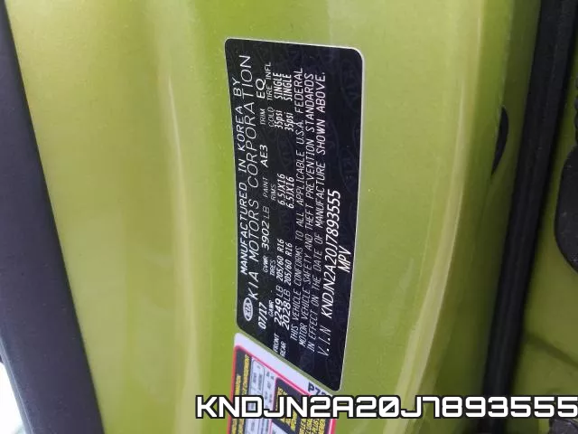 KNDJN2A20J7893555 фото 2