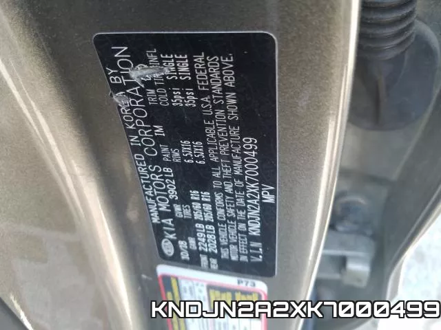 KNDJN2A2XK7000499 фото 2