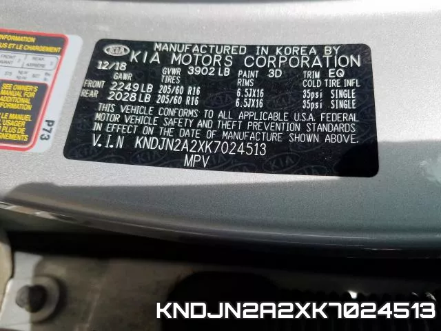 KNDJN2A2XK7024513 фото 2