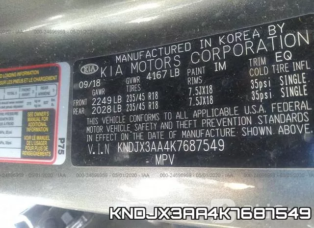 KNDJX3AA4K7687549 фото 10