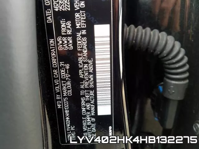 LYV402HK4HB132275 фото 2