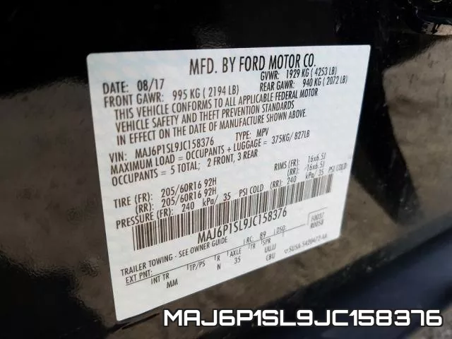 MAJ6P1SL9JC158376 фото 2