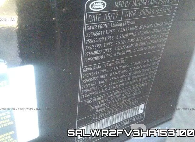 SALWR2FV3HA153100 фото 10