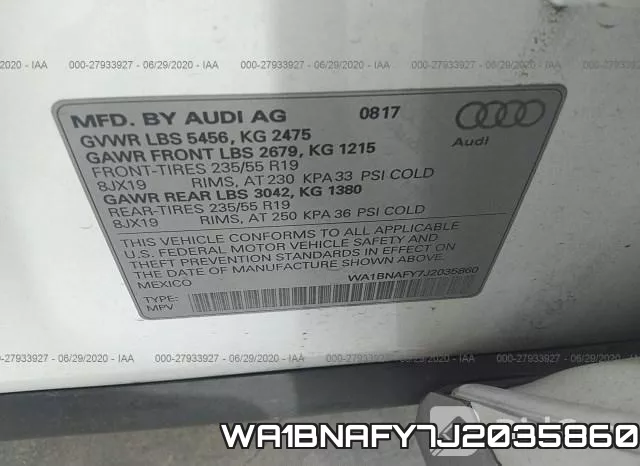WA1BNAFY7J2035860 фото 10