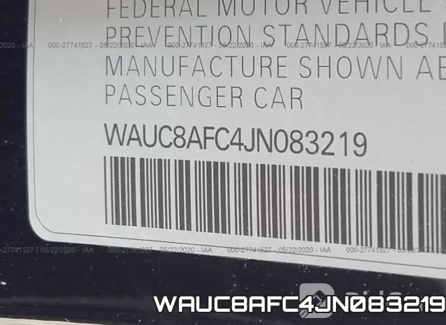 WAUC8AFC4JN083219 фото 10