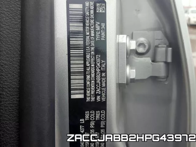 ZACCJABB2HPG43972 фото 2
