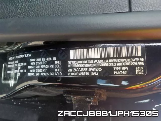 ZACCJBBB1JPH15305 фото 2