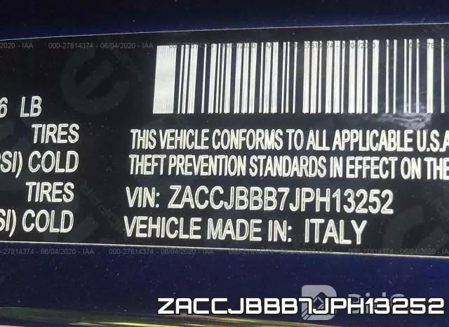 ZACCJBBB7JPH13252 фото 10