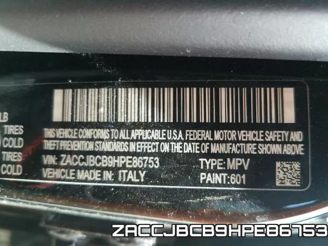 ZACCJBCB9HPE86753 фото 2