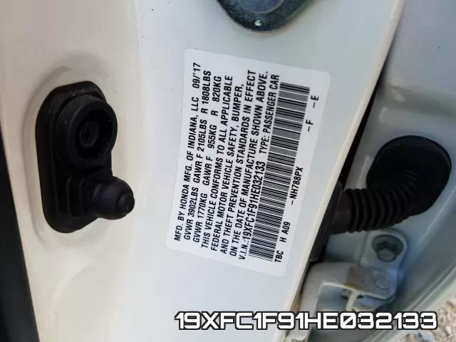 19XFC1F91HE032133 фото 2