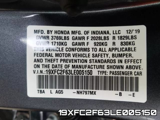 19XFC2F63LE005150 фото 2