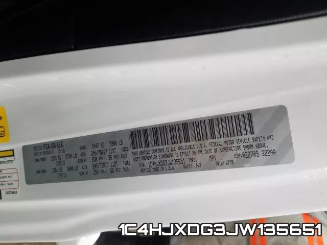 1C4HJXDG3JW135651 фото 2
