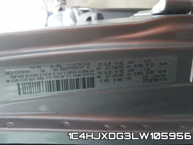 1C4HJXDG3LW105956 фото 2