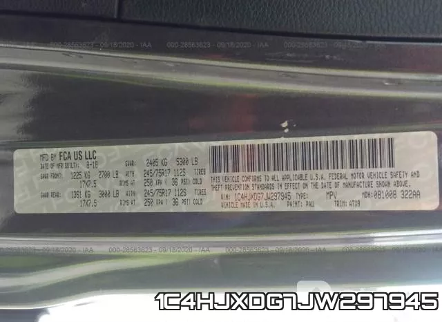 1C4HJXDG7JW297945 фото 10