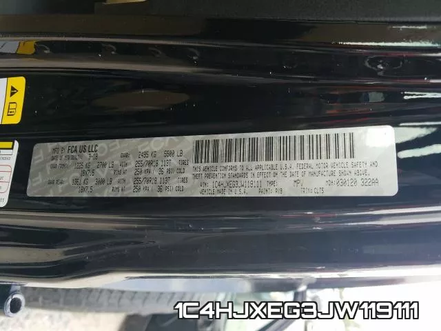 1C4HJXEG3JW119111 фото 2
