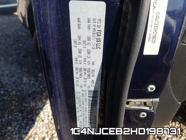 1C4NJCEB2HD198731 фото 2
