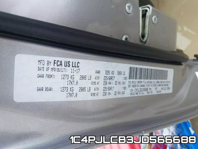 1C4PJLCB3JD566688 фото 2