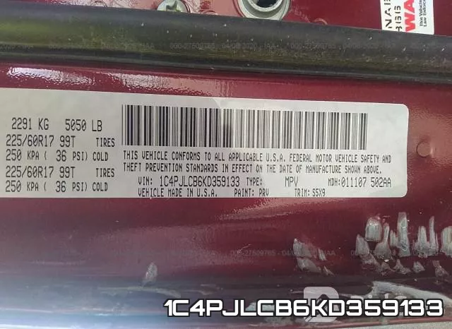 1C4PJLCB6KD359133 фото 10