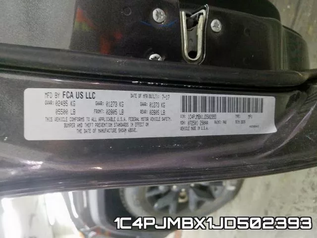 1C4PJMBX1JD502393 фото 2