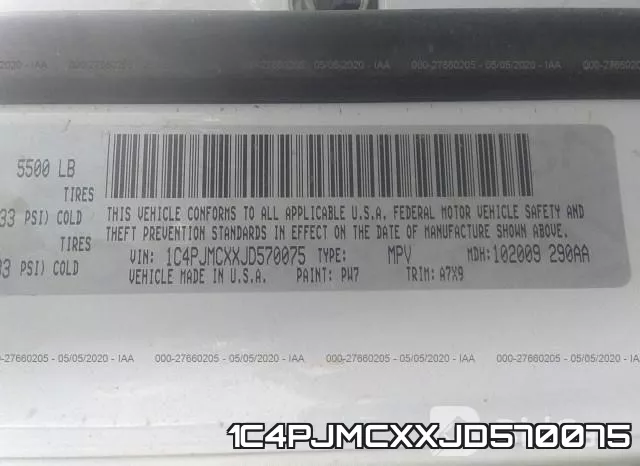 1C4PJMCXXJD570075 фото 10