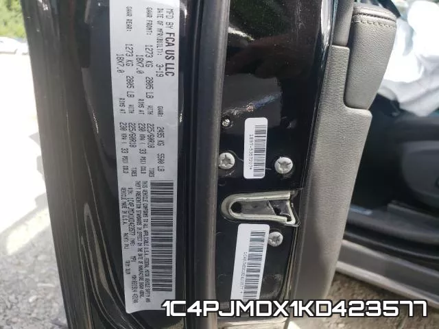 1C4PJMDX1KD423577 фото 2