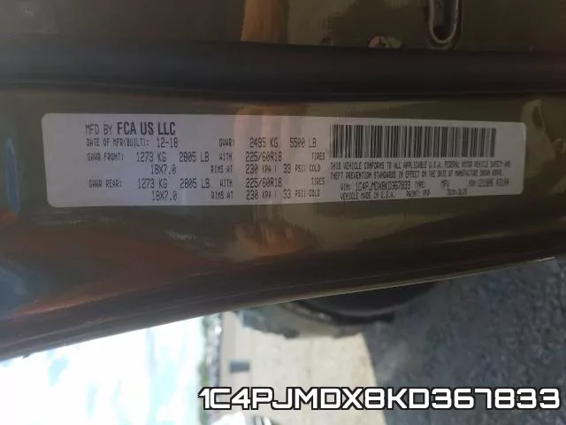 1C4PJMDX8KD367833 фото 2