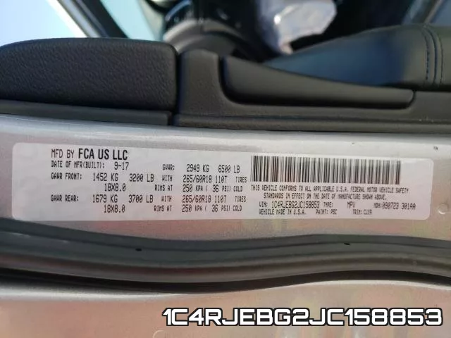 1C4RJEBG2JC158853 фото 2