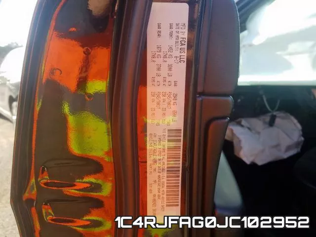 1C4RJFAG0JC102952 фото 2