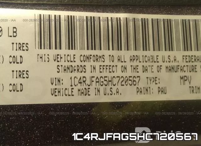 1C4RJFAG5HC720567 фото 10