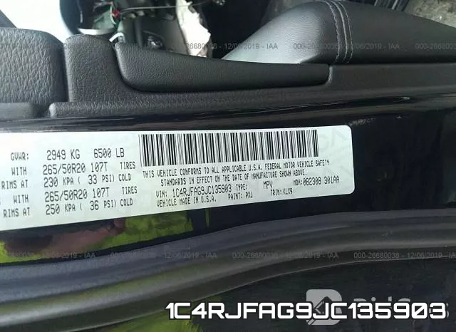 1C4RJFAG9JC135903 фото 10