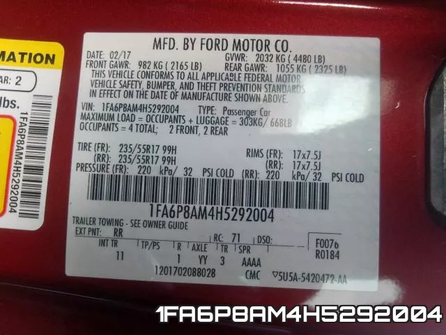 1FA6P8AM4H5292004 фото 2