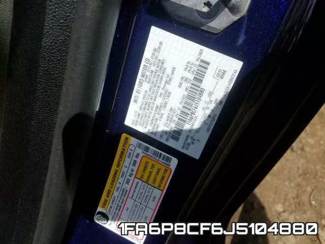 1FA6P8CF6J5104880 фото 2