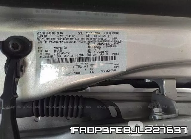 1FADP3FE8JL227637 фото 10