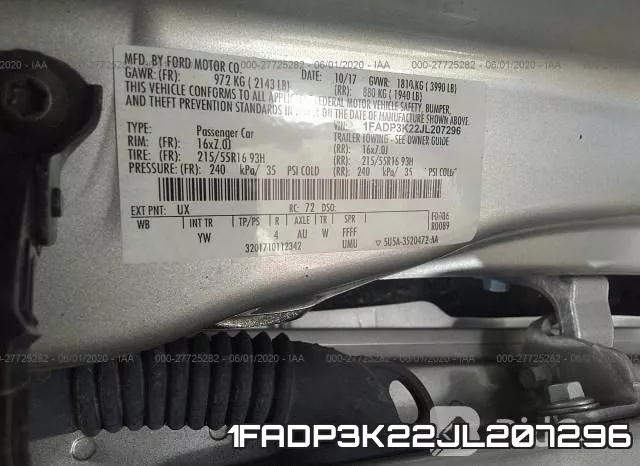 1FADP3K22JL207296 фото 10