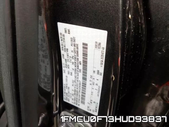 1FMCU0F73HUD93837 фото 2