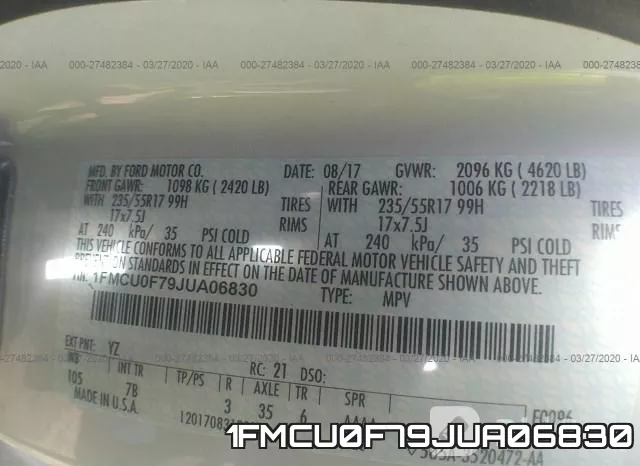 1FMCU0F79JUA06830 фото 10