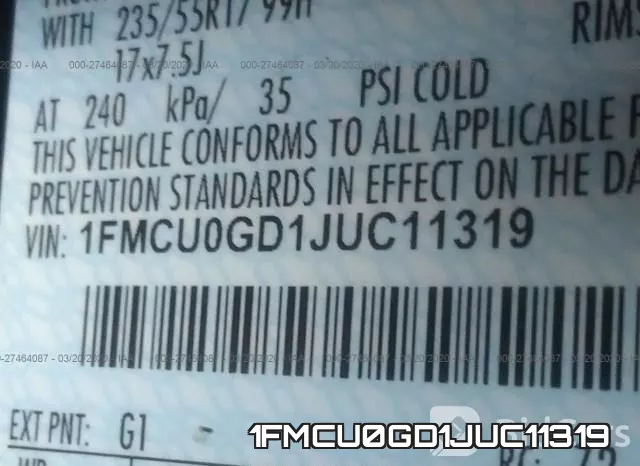 1FMCU0GD1JUC11319 фото 10