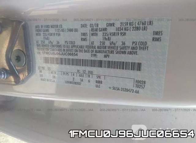 1FMCU0J96JUC06654 фото 10