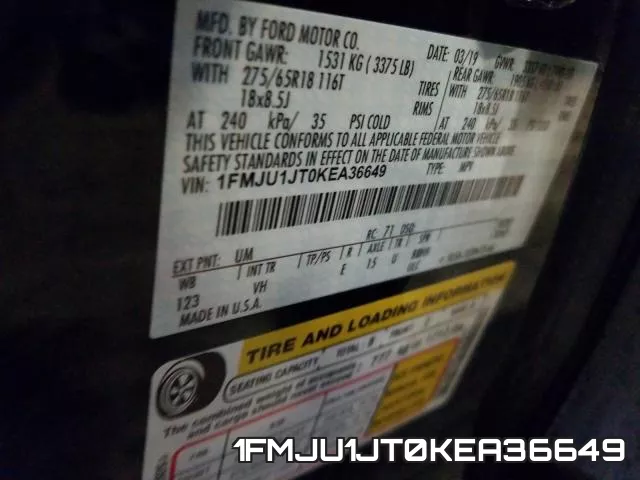 1FMJU1JT0KEA36649 фото 2