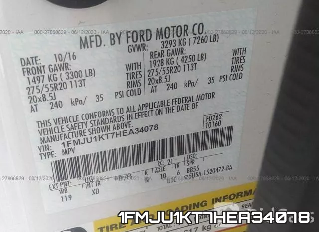 1FMJU1KT7HEA34078 фото 10
