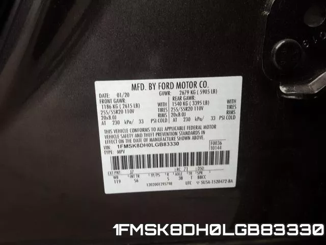 1FMSK8DH0LGB83330 фото 2
