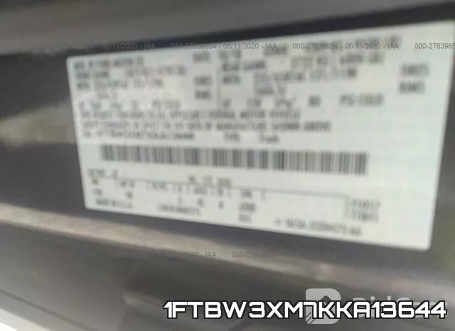 1FTBW3XM7KKA13644 фото 10
