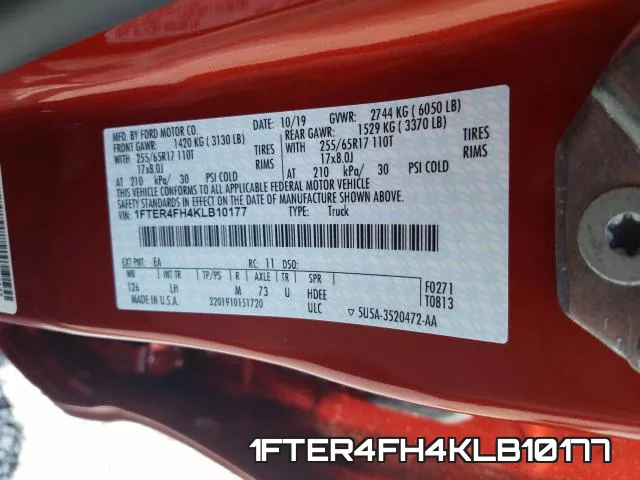 1FTER4FH4KLB10177 фото 2