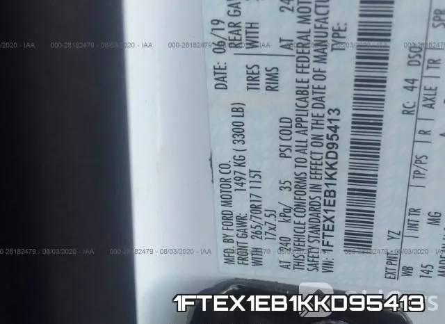 1FTEX1EB1KKD95413 фото 10