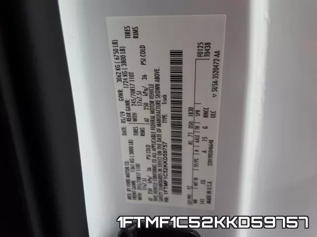 1FTMF1C52KKD59757 фото 2