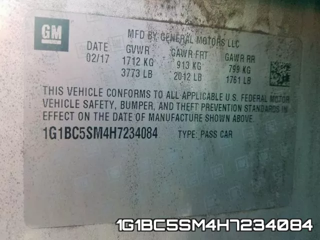 1G1BC5SM4H7234084 фото 2